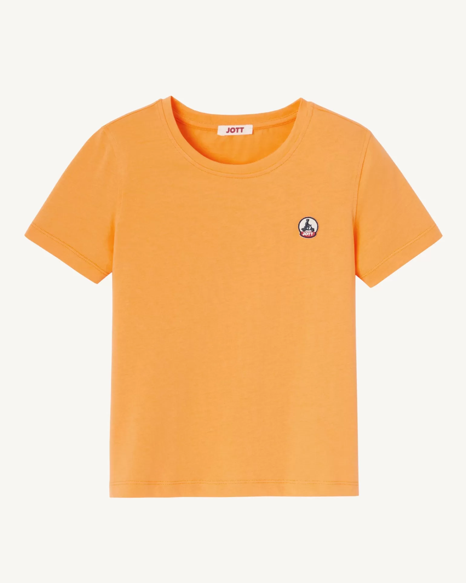 Kids JOTT Apricot Round Neck Cotton T-Shirt For Children Rio