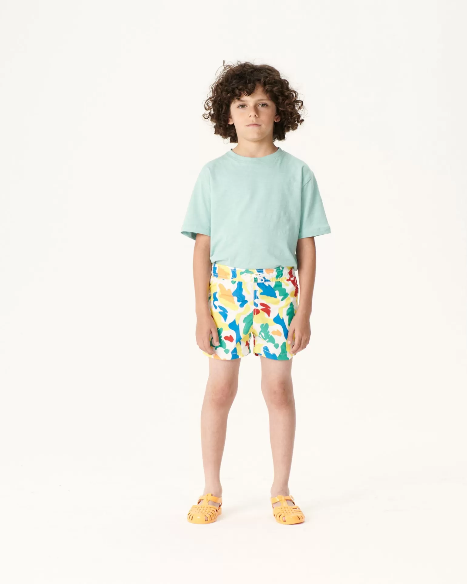 Kids JOTT Cassis Children'S Multicolored Camo Swim Shorts