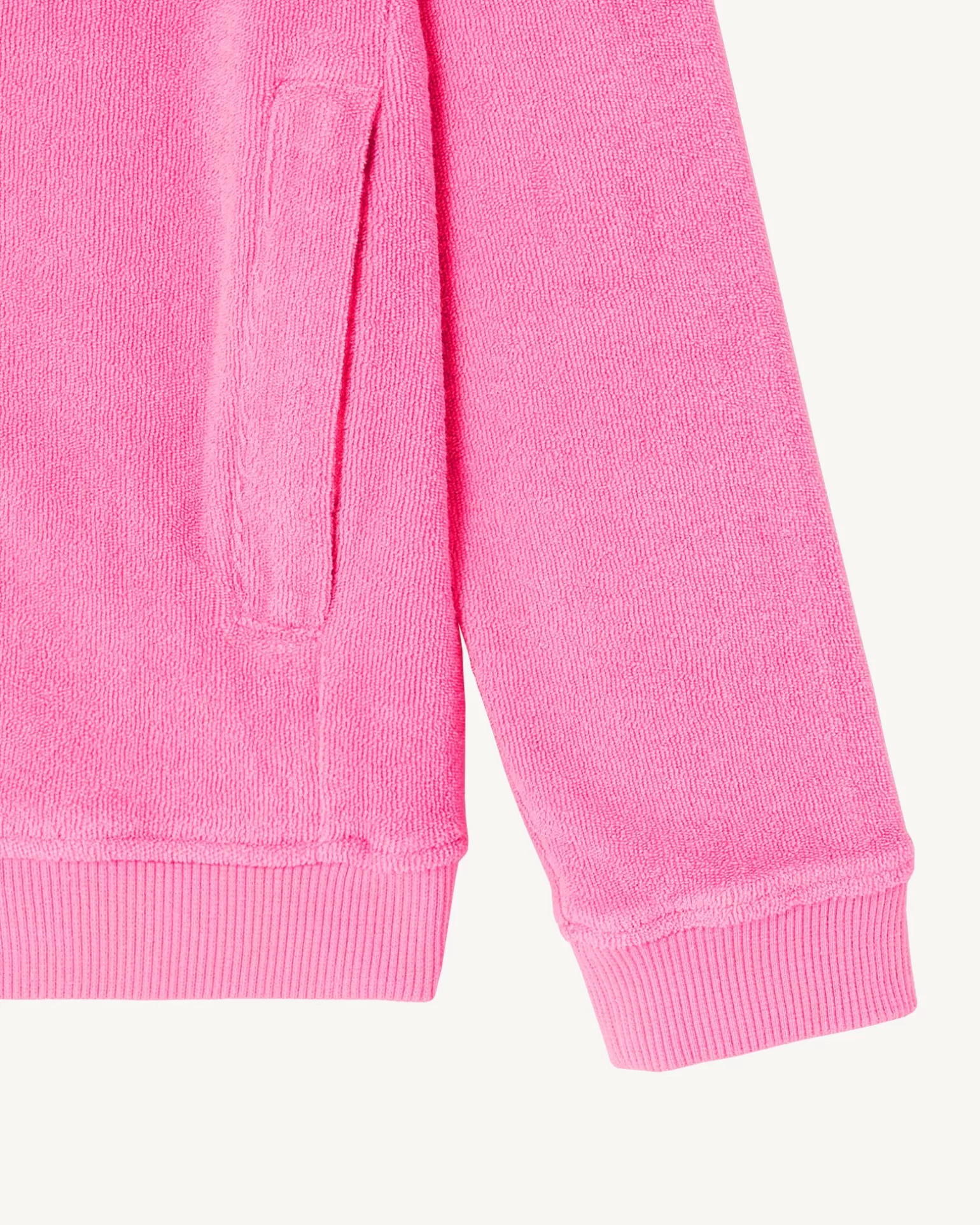 Kids JOTT Cotton Terry Zipped Jacket Intense Pink For Children Volta