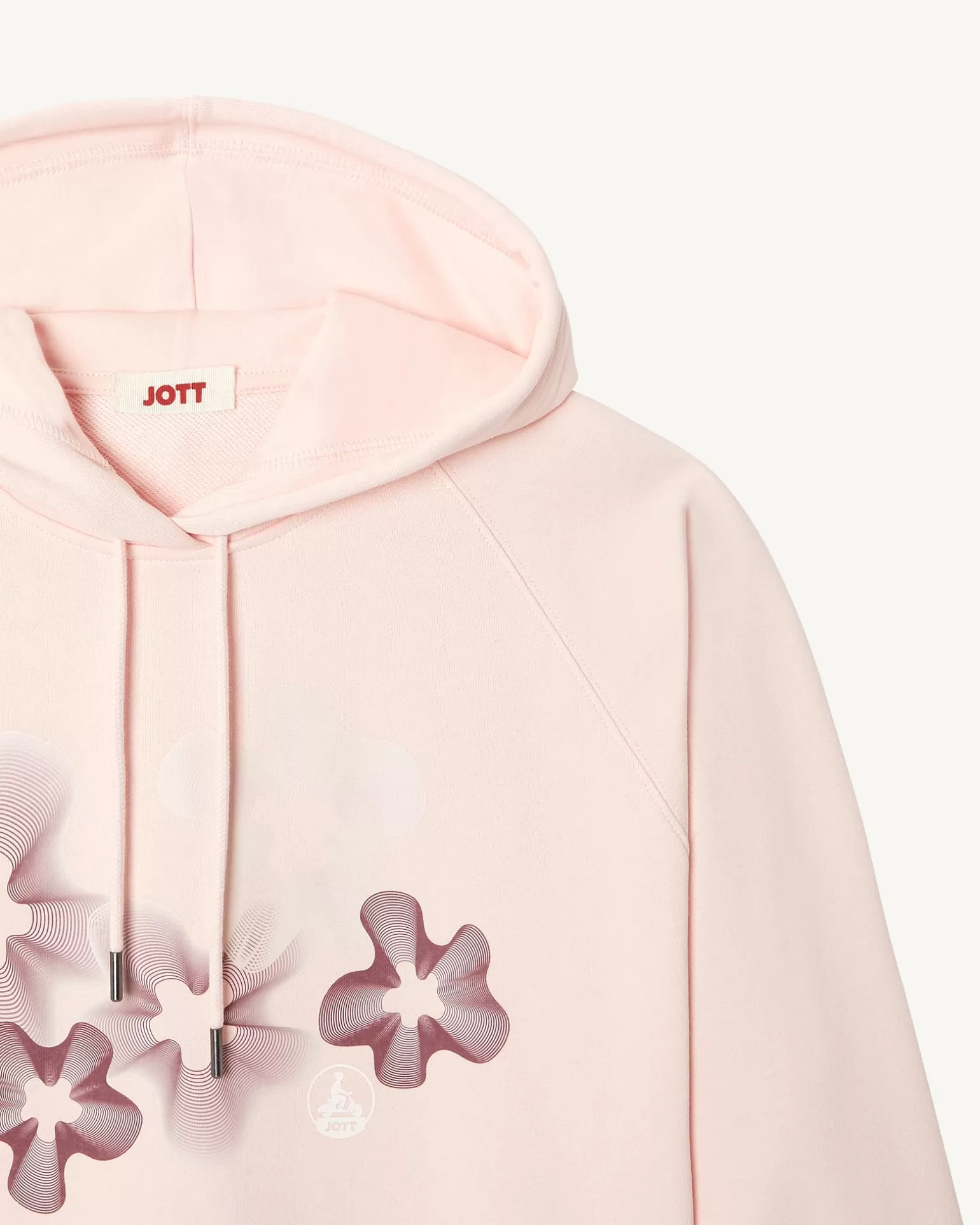 Women JOTT Floral Sweatshirt In Organic Cotton Light Pink Medina