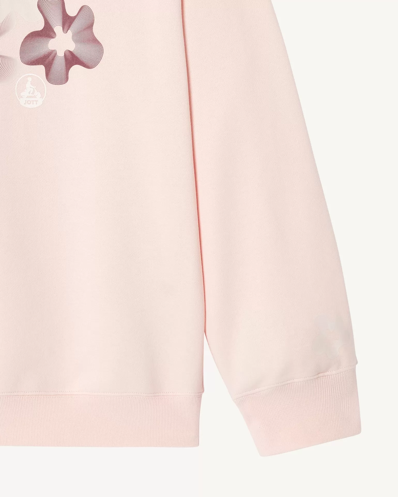 Women JOTT Floral Sweatshirt In Organic Cotton Light Pink Medina
