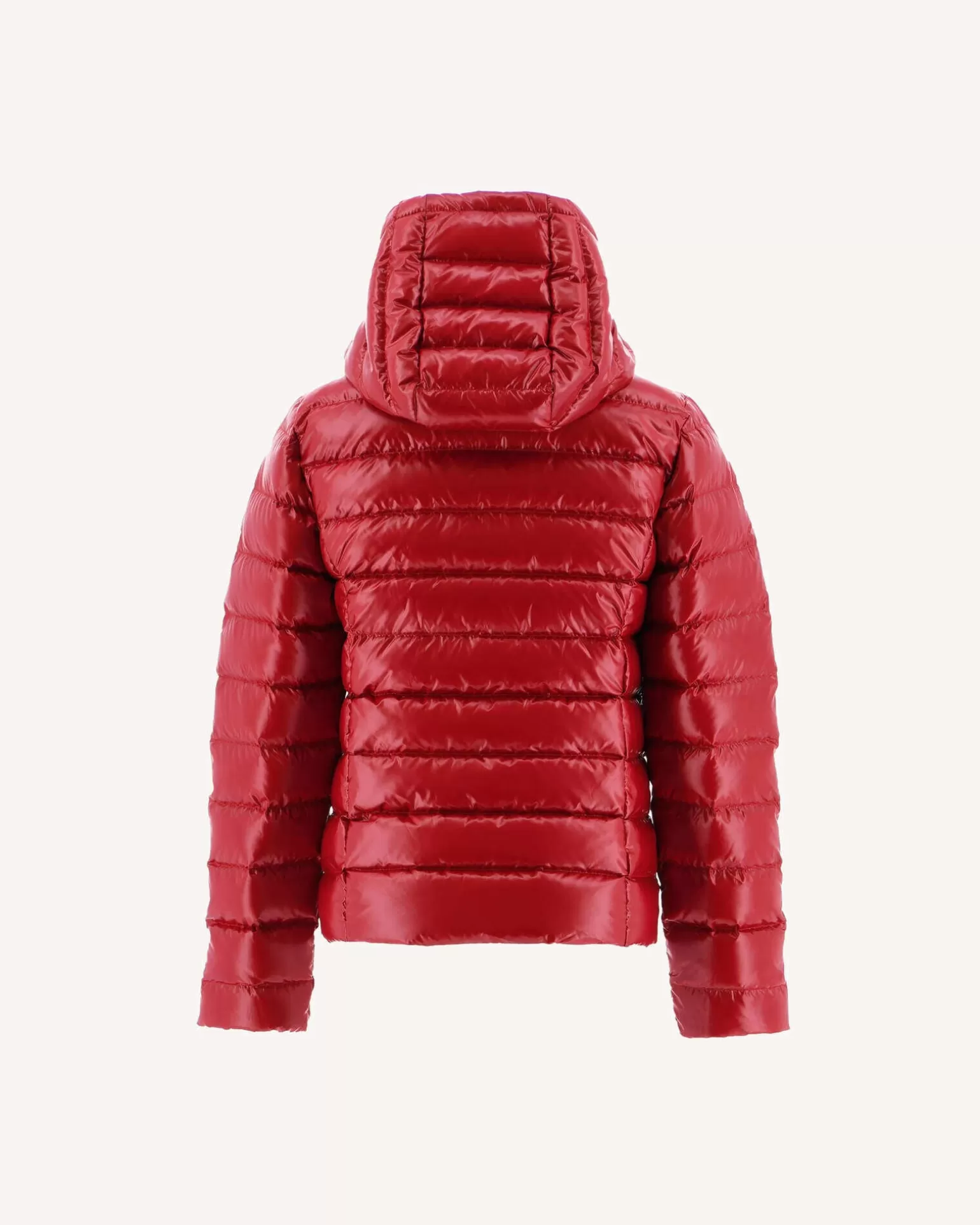 Kids JOTT Lacquered Hooded Down Jacket For Children Grand Froid Opal Red