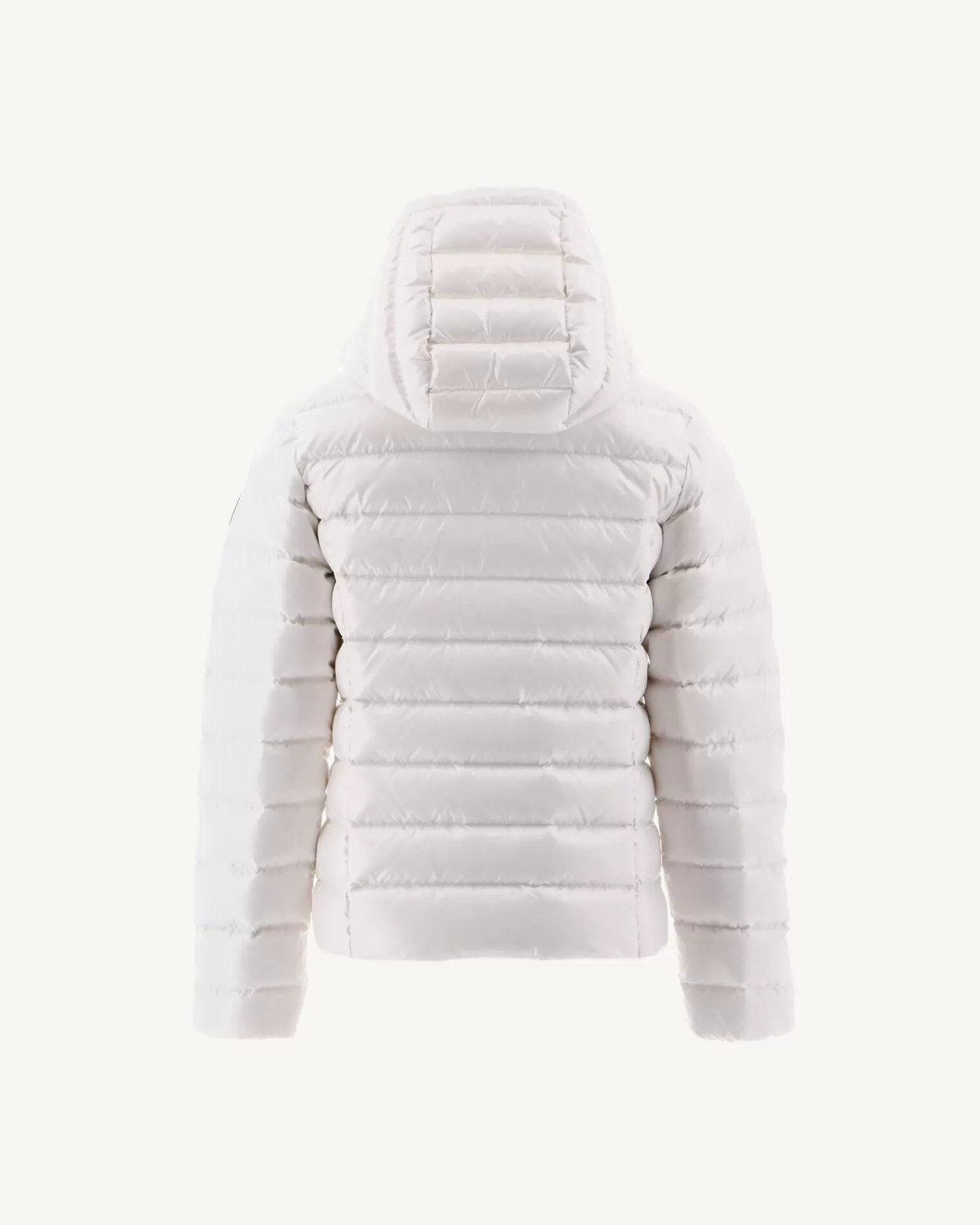 Kids JOTT Lacquered Hooded Down Jacket For Children Grand Froid White Opal