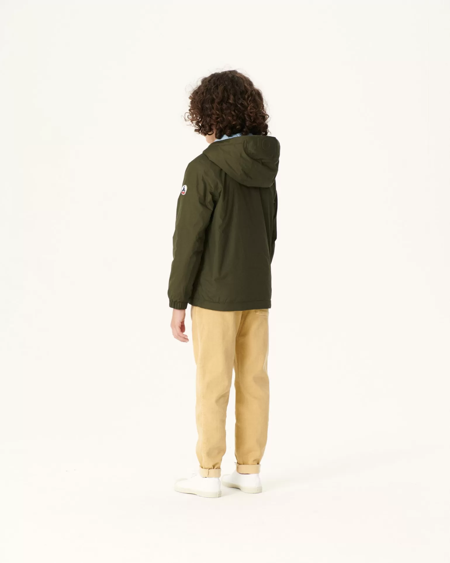 Kids JOTT Reversible Ultralight Down Jacket With Hood Army/Light Blue Child Ross