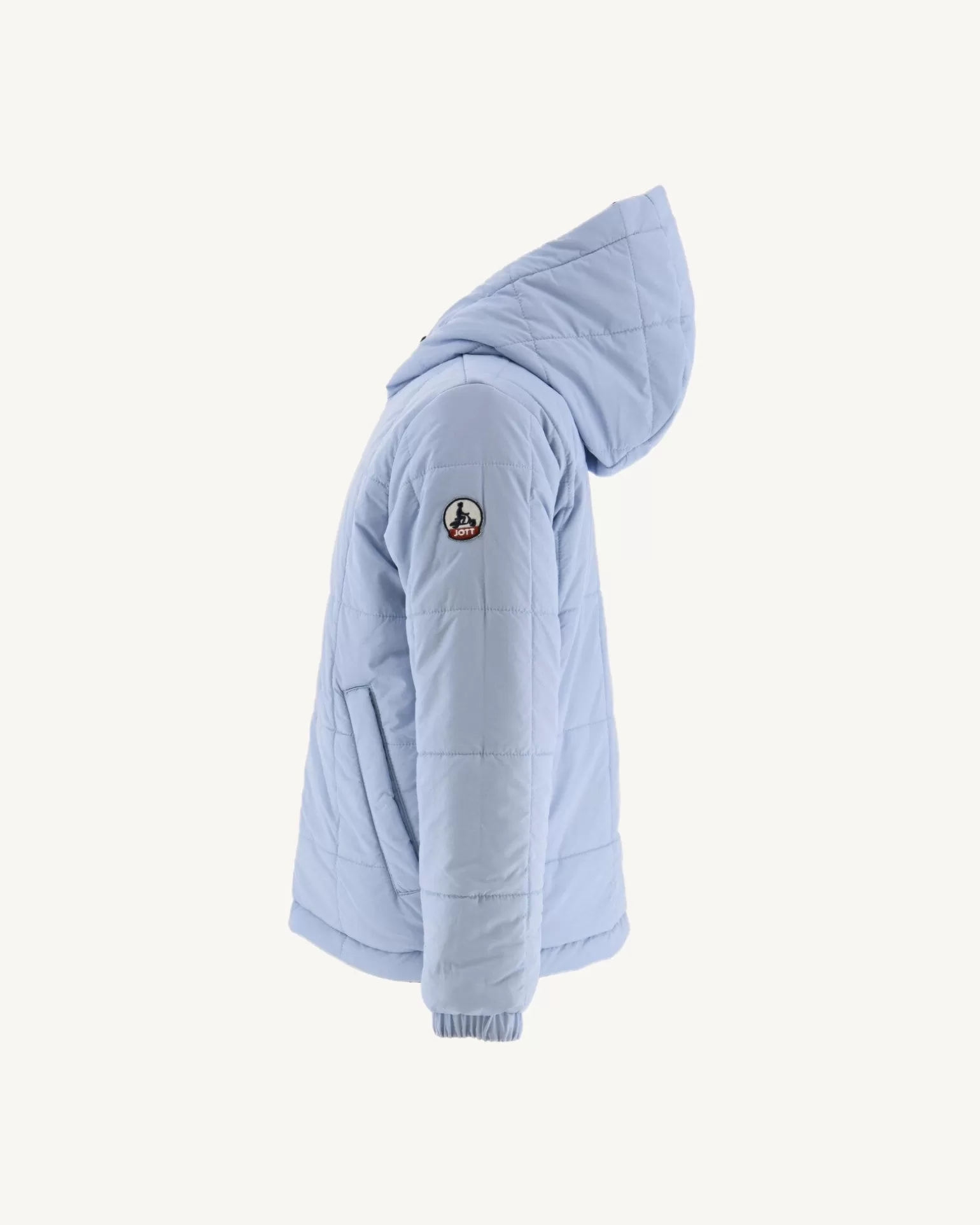 Kids JOTT Reversible Ultralight Down Jacket With Hood Army/Light Blue Child Ross