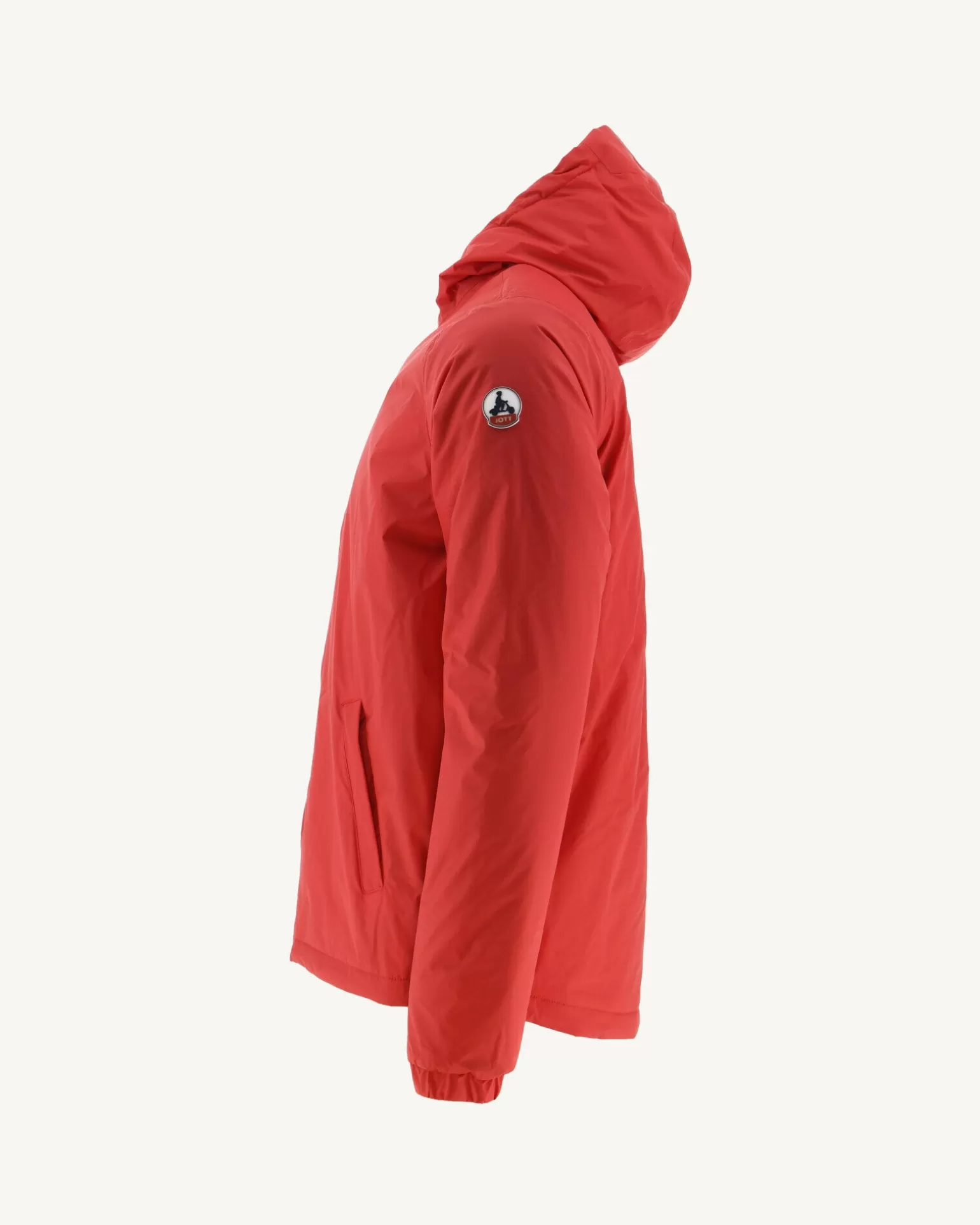 Men JOTT Reversible Ultralight Down Jacket With Hood Bright Red/Dark Denim Vigo