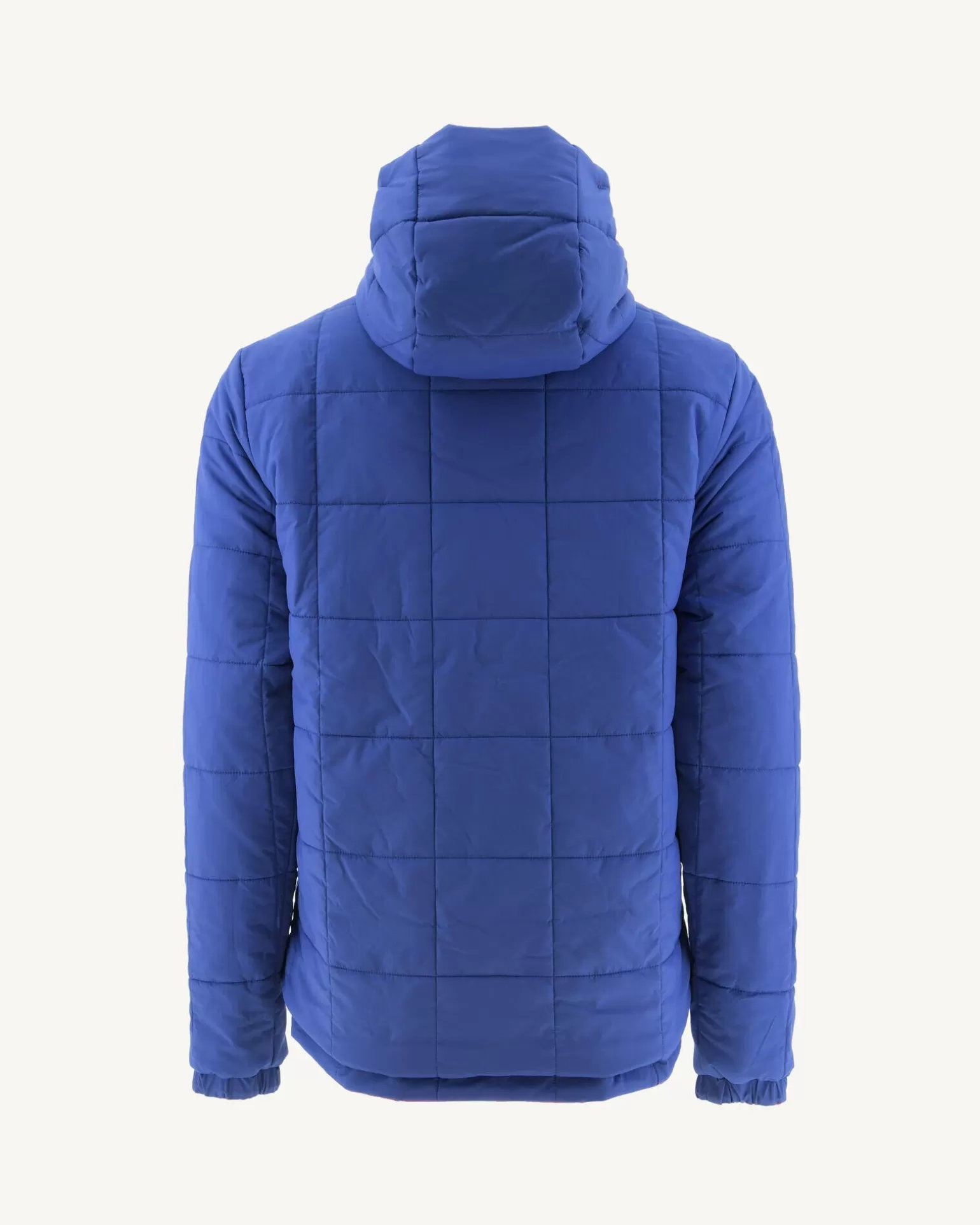 Men JOTT Reversible Ultralight Down Jacket With Hood Bright Red/Dark Denim Vigo